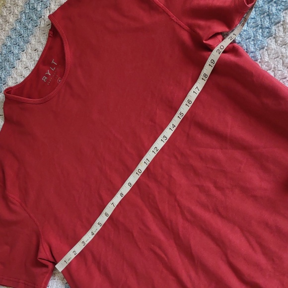 BYLT XL Drop Cut Short Sleeve Lux Red T-Shirt - Picture 6 of 14